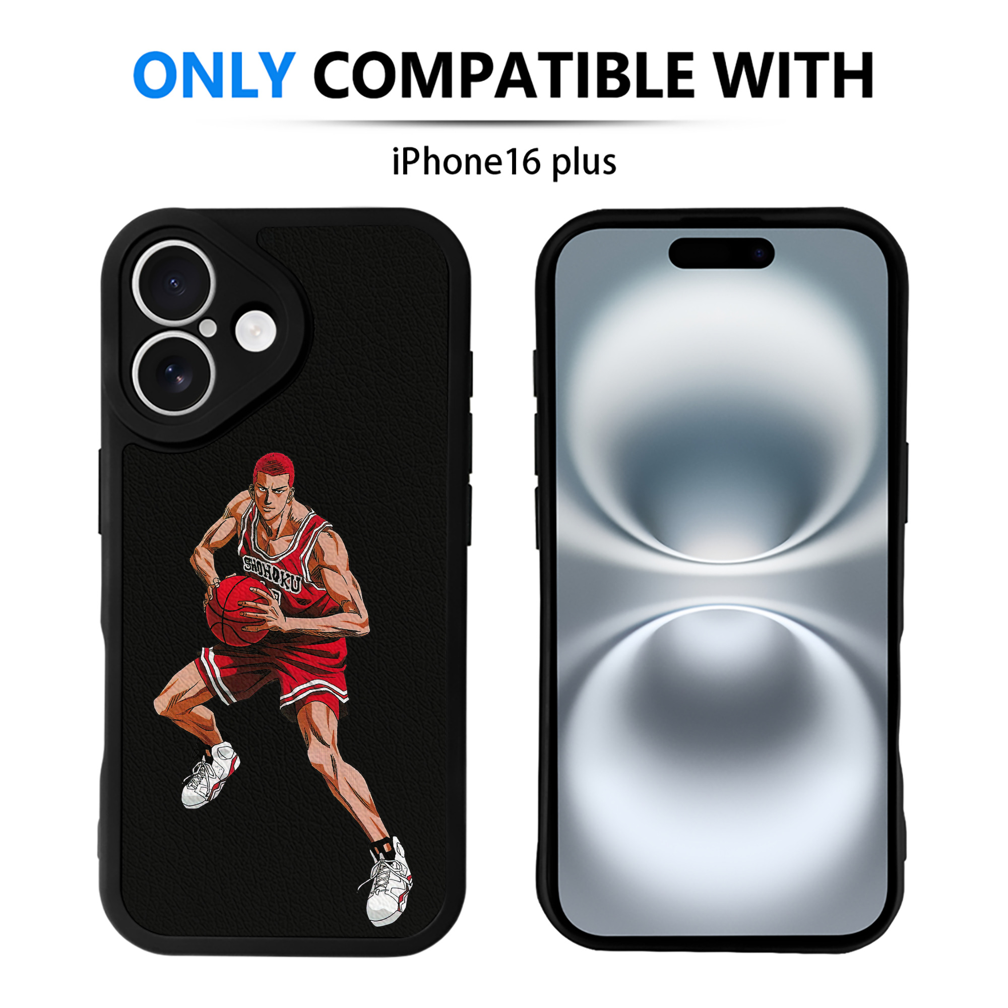 （画像用） SLAM DUNK／スラムダンク 【iPhone 16シリーズ対応】シリコンスマホケース（レザー調） 材質：シリコン